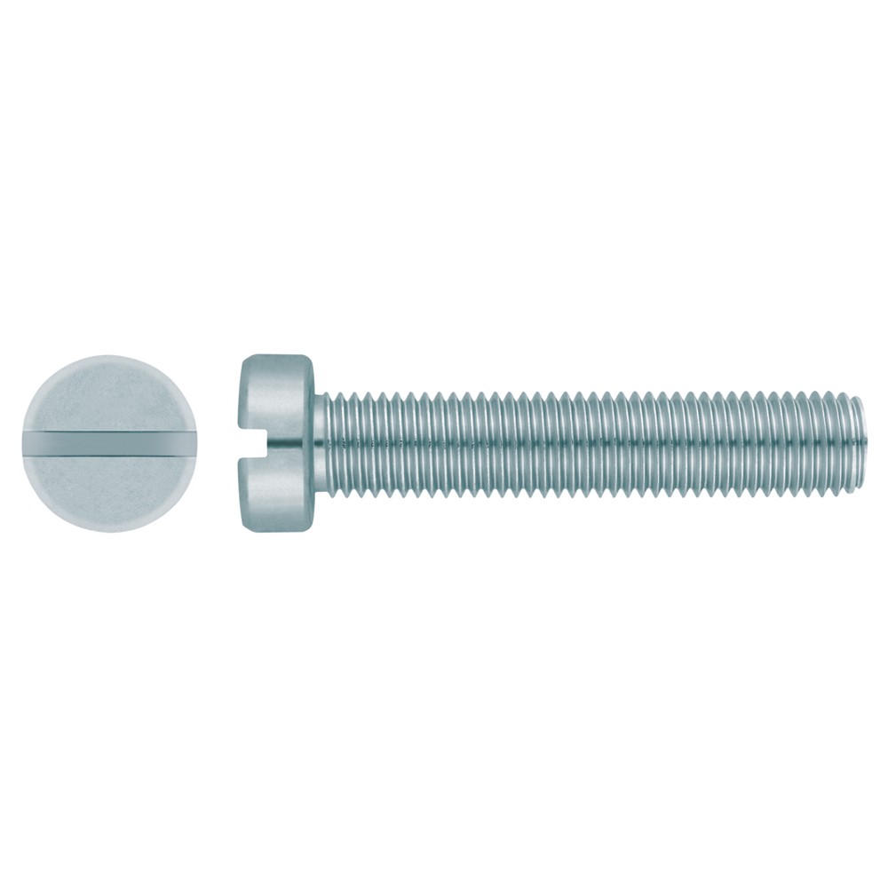 DIN-84 [CP] Tornillo ranurado, cabeza cilíndrica, 4.8. Zincado